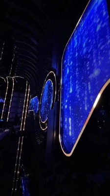 Οθόνη των RGB οδηγήσεων λεσχών P2, τοίχος υποβάθρου των ψηφιακών οδηγήσεων διακοσμήσεων κινηματογράφων