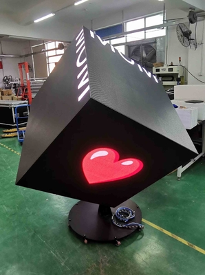 Προσαρμοσμένη οθόνη 640x640 Led Cube 6 πλευρές