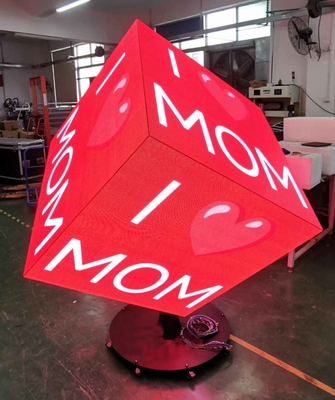 Προσαρμοσμένη οθόνη 640x640 Led Cube 6 πλευρές