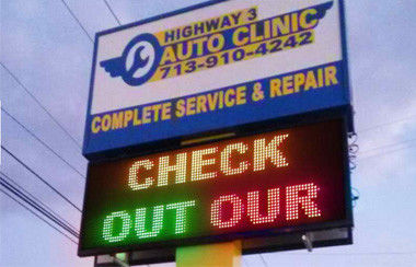 Εξωτερικές πινακίδες LED για διαφήμιση καταστημάτων, βίντεο οθόνης LED P5RGB