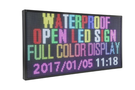 Επίδειξη σημαδιών των RGB P5 υπαίθριων ψηφιακών οδηγήσεων υψηλής ανάλυσης με το πλαίσιο αργιλίου
