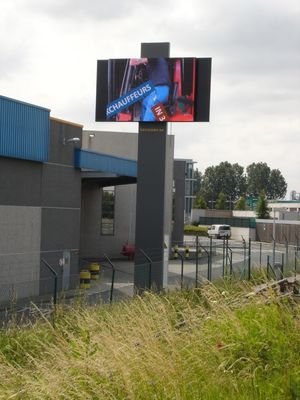 Οθόνη των μπροστινών οδηγήσεων πρόσβασης P10 IP67, σημάδια διαφήμισης των υπαίθριων οδηγήσεων CE