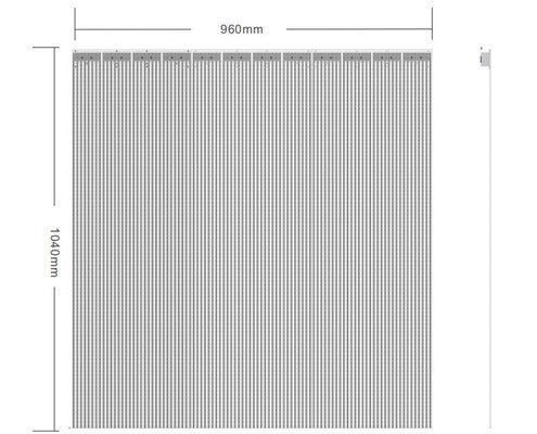 SMD2121 η διαφανής οθόνη των οδηγήσεων, P6.5mm βλέπει μέσω της επιτροπής των οδηγήσεων