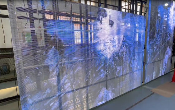 Πλευρικό φωτισμό P3.91-7.8 Διαφανής οθόνη LED